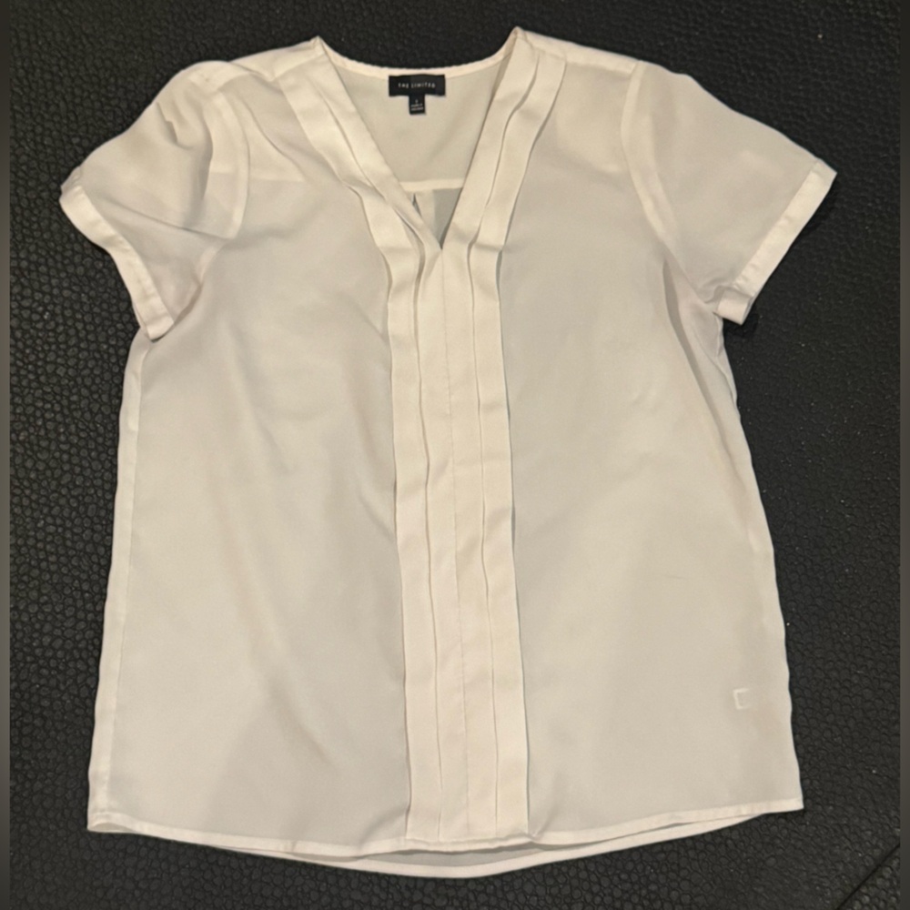 The Limited White Casual Button Down Shirt